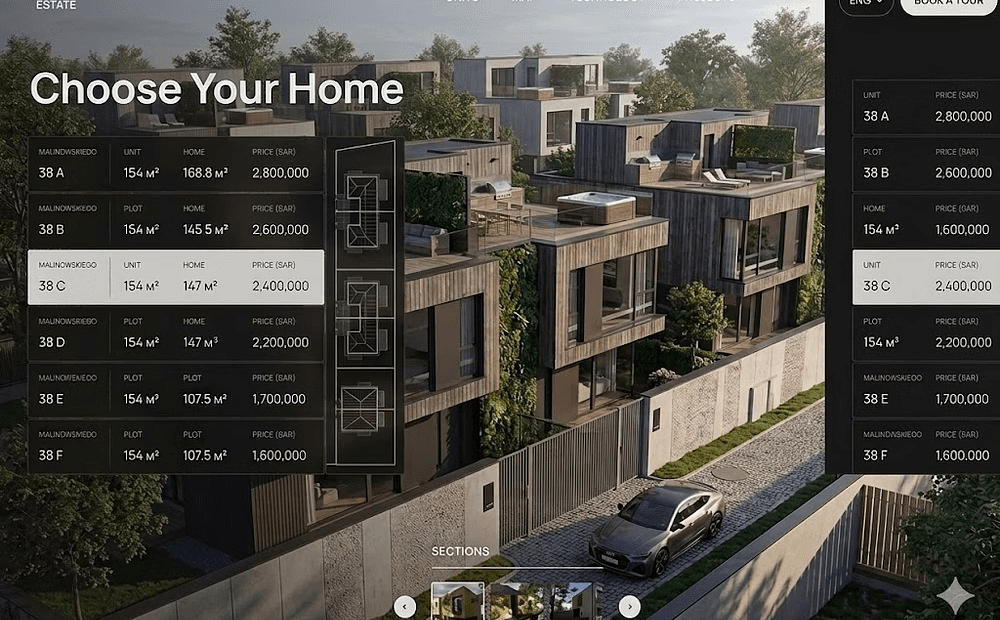 Interactive real-time 3D property experience in the browser